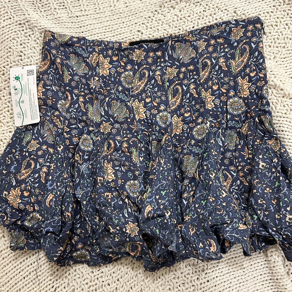 Forever 21 Boho Paisley Floral Skirt sz S